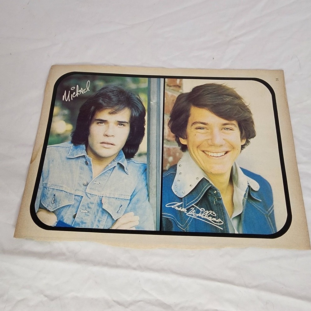 Michael Gray Anson Williams article vintage pinup clipping 1970s 8"x11"